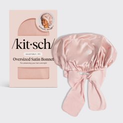 Blush Oversized Satin Bonnet